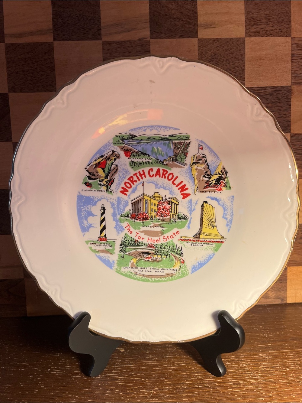 North Carolina Souvenir Plate